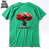 COOLMIND QI0320A summer cool 100% cotton printed funny men T shirt new design short sleeve casual mal cewneck Tshirt for men - webtekdev
