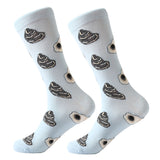 MYORED 1 pair men socks combed cotton cartoon animal bird shark zebra corn watermelon sea food geometric novelty funny socks - webtekdev