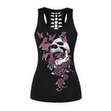 Polyester/Spandex Fashion Sportswear For Womens Tank Top Sleeveless Hollow Back Tops Slim Workout Clothes 2017 Summer Vest Shirt - webtekdev