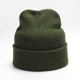 Plain Knitted Hat Winter Cap Women's Polyester Soft Unisex Bonnet Hat Female Casual Hip Hop Skullies Beanies Men Autumn Beanies - webtekdev