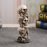 Free Shipping Resin Craft Human Skull Statue High Quality Creative Statue Sculpture Gift Home Decoration Human Skull (1) - webtekdev
