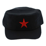 Fashion 1Pcs Cotton Fabric Adjustable Casual China Green Flat Hats Hot Red Star Unisex Retro Chinese Patrol Army Cap Gifts - webtekdev