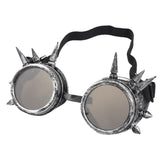 Fashion Men Women Welding Goggles Gothic Steampunk Cosplay Antique Spikes Vintage Glasses Eyewear Goggles Punk Rivet - webtekdev