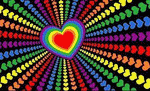 Flaglink 90*150 Rainbow Love Heart  flag - webtekdev