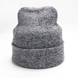Plain Knitted Hat Winter Cap Women's Polyester Soft Unisex Bonnet Hat Female Casual Hip Hop Skullies Beanies Men Autumn Beanies - webtekdev