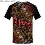 Brand Gothic Shirt Slipknot T-shirt Punk Shirts Rock Tshirt Print 3d T Shirt Men Short Sleeve Mens Clothing Casual Wear 2019 - webtekdev