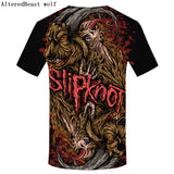 Brand Gothic Shirt Slipknot T-shirt Punk Shirts Rock Tshirt Print 3d T Shirt Men Short Sleeve Mens Clothing Casual Wear 2019 - webtekdev