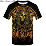 Brand Gothic Shirt Slipknot T-shirt Punk Shirts Rock Tshirt Print 3d T Shirt Men Short Sleeve Mens Clothing Casual Wear 2019 - webtekdev