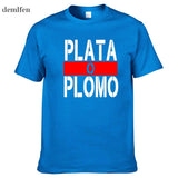 Summer New Brand Clothing Plata O Plomo T Shirts Men Narcos Pablo Escobar  T-shirt Cotton Hip Hop O-Neck Tees Tops - webtekdev