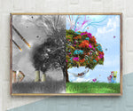 Tree of Life Poster Graffiti Banksy Street Art Prints Modern Abstract Canvas Paintings Wall Pictures for Living Room Home Decor - webtekdev