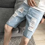 Hot Summer 2020 New Men's Fashion High-quality Goods Leisure Cowboy Shorts Hole Male Denim Shorts / Men Casual Jeans Shorts - webtekdev