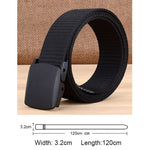 2019 Tactical Belt Men Nylon Army Belts Adjustable Outdoor Travel Waist Belt Army Plastic Buckle Belt for Trousers 120cm 130cm - webtekdev