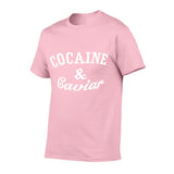 2018 new brand clothing cocaines caviar Women/men cotton short-sleeved T-shirt fashion casual man new design summer tops tee - webtekdev