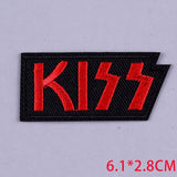 Pulaqi Punk Metal Band Cloth Patches Embroidered Patches For Clothing Applique Rock Music Fans Badges Stickers Iron on Patches F - webtekdev