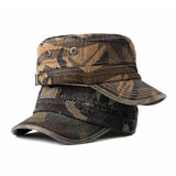 Fibonacci 2018 New Classic Camouflage Men Military Caps Army Cadet Hats Cotton Adjustable Flat Top Patrol Cap - webtekdev