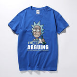 Rick and Morty I'm Not Arguing I'm Explaining Why I'm Right T-Shirt Funny Gift camiseta cotton short sleeve t shirt - webtekdev