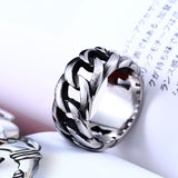 Beier new store 316L Stainless Steel high quality ring Gothic chain ring personality retro  Fashion jewelry LLBR8-175R - webtekdev