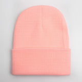 Solid Unisex Beanie Autumn Winter Wool Blends Soft Warm Knitted Cap Men Women SkullCap Hats Gorro Ski Caps 24 Colors Beanies - webtekdev
