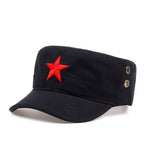 2018 Cotton% High quality Five STARS gas hole Baseball Caps Service Army Hat Patrol flat hats Hip Hop canvas Snapback cap hats - webtekdev