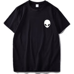 100% Cotton Alien T Shirt Short Sleeve Casual O Neck Men Tshirt Black High Quality Summer Soft T-shirt Male Tops Tee - webtekdev