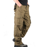 Men's Cargo Pants Casual Multi Pockets Military Tactical Pants Men Outwear Streetwear Army Straight Slacks Long Trousers Clothes - webtekdev