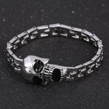 rock punk skull charm bracelets for men party decorations stainless steel mens bracelets wristband for him - webtekdev