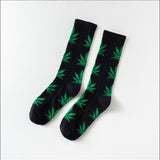 Moda Socmark Funny Socks Men Comfortable High Quality Cotton Happy Hemp Leaf Maple Casual Long Weed Crew Sock Dress Harajuku - webtekdev