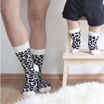 Unisex Adult Leopard Print Cotton Socks Funny Women Sock Kids Baby Men Women Parent-child Sock Breathable Sweat-absorbing Socks - webtekdev