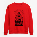 2020 new harajuku clothing man Dont Trust Anyone autumn winter fleece hoodies Illuminati All Seeing Eye sweatshirt men pullovers - webtekdev