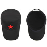 NEW Cotton Military cap for Men women red star Embroidery sailor vintage Hat men's flat camouflage leisure summer captain cap - webtekdev