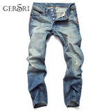 Gersri Hot Sale Casual Men Jeans Straight Slim Cotton High Quality Denim Jeans Men Retail & Wholesale Warm Men Jeans Pants - webtekdev