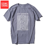 COSMIC STRING 100% cotton summer men's T-shirts Joy Division Unknown Pleasure punk COOL T-shirt rock hipster t shirt tee shirts - webtekdev