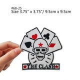 THE CLASH Star Logo Blondie Postage Stamp Dead Kennedys ANTI RACIST Anti Facist War Music Band Embroidered Iron On Patch - webtekdev
