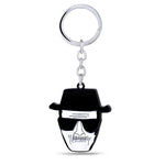 Car Keyring Breaking Bad Key Holder Walter White Key Chain Metal Keychain TV Pendant Charm Jewelry (heibai) - webtekdev