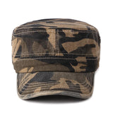 Fibonacci 2018 New Classic Camouflage Men Military Caps Army Cadet Hats Cotton Adjustable Flat Top Patrol Cap - webtekdev