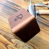 Genuine Leather Wallet Male Anarchy Punk Rock Bedlam Evil Anarchist War Rocker Anarchism Vintage Handmade Gift Purse Wallets (brown wallet) - webtekdev