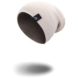 Cotton Blends Hip Hop Beanies For Girl Winter Cap Label Knitted Hat Female Unisex Solid Color Bonnet Casual Slouchy Skullies - webtekdev