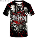 Brand Gothic Shirt Slipknot T-shirt Punk Shirts Rock Tshirt Print 3d T Shirt Men Short Sleeve Mens Clothing Casual Wear 2019 - webtekdev