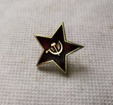 Red Star Hammer Sickle Communism Emblem Soviet Union Symbol Ussr Pin Cold War - webtekdev