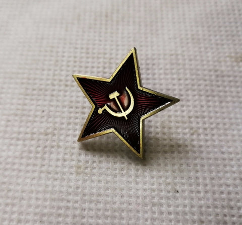 Red Star Hammer Sickle Communism Emblem Soviet Union Symbol Ussr Pin Cold War - webtekdev