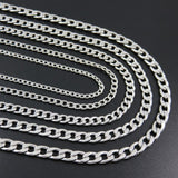 2019 Stainless Steel mens Necklace chain link punk Gifts for Men Women Best Friends Hip Hop man Necklaces Male Figaro Chains - webtekdev