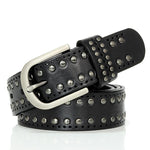 Women's Genuine Leather Studded Belt - webtekdev