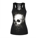 Polyester/Spandex Fashion Sportswear For Womens Tank Top Sleeveless Hollow Back Tops Slim Workout Clothes 2017 Summer Vest Shirt - webtekdev