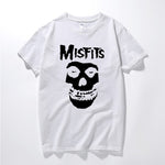 new men's hip-hop punk skull misfits brand cotton short-sleeve T-shirt marve - webtekdev