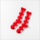 Moda Socmark Funny Socks Men Comfortable High Quality Cotton Happy Hemp Leaf Maple Casual Long Weed Crew Sock Dress Harajuku - webtekdev