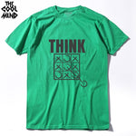 THE COOLMIND Think Outside The Box Funny Cool Creative Men T Shirt  2017 Short Sleeve O Neck Casual Men's T-shirt Tee shirts - webtekdev
