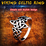 Steel soldier Celtic viking Nordise ring stainless steel popular nature signet women engagement party jewelry - webtekdev