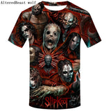 Brand Gothic Shirt Slipknot T-shirt Punk Shirts Rock Tshirt Print 3d T Shirt Men Short Sleeve Mens Clothing Casual Wear 2019 - webtekdev