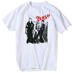 2019 Men Women Printing Rock Band The Clash T-shirt Summer O-Neck Short Sleeve London Calling Music T-shirt summer white tops - webtekdev