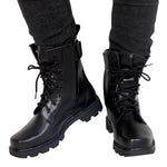 Steel Toe Safety Shoes Us Military Leather Boots for Men Combat Bot Infantry Tactical Boots Askeri Bot Army Bots Erkek Ayakkabi - webtekdev
